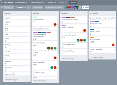 Bild von Kanban Board